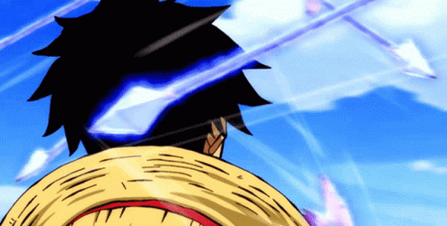 Luffy Dodging Arrows Using Haki GIF
