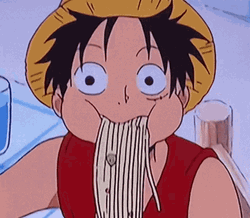 Luffy Eating Noodles