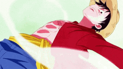 Luffy Fighting Against Pacifista GIF