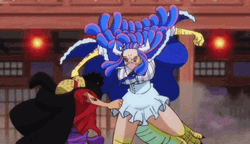 Luffy Fighting Against Ulti GIF