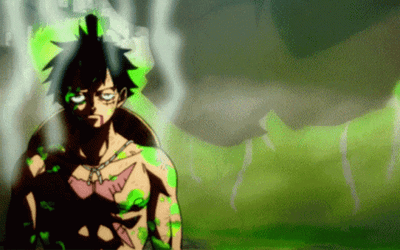 Luffy Fighting With Chief Warden GIF