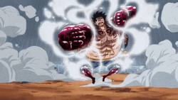 Luffy Gear 3 Bouncing GIF