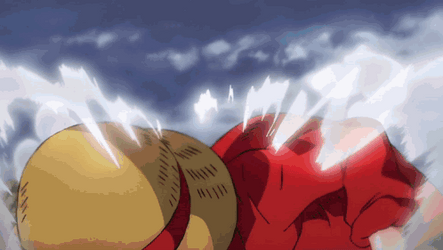 Luffy Gear 3 Draw Hit GIF
