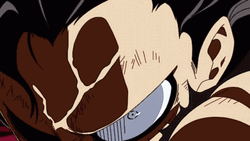 Luffy Gear 4 Punching Hard GIF