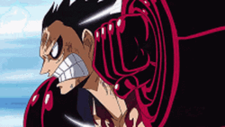 Luffy Gear 4 Trembling In Fight GIF