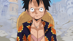 Luffy Haki Against Douflamingo GIF