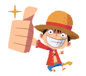 Luffy Thumbs Up Luffy Sticker GIF