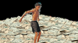 Luh Tyler Back Flipping On Dollars GIF