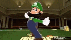 Luigi Hip Thrust Dance Move GIF