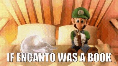 Luigi Reading Book If Encanto Was a Book