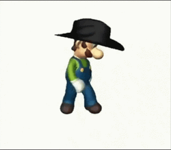 Luigi Spin Dance Loop GIF