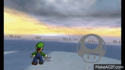 Luigi Standing In Snow GIF