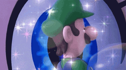Luigi Sweet Turn Around Smile  GIF