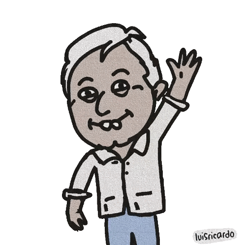 Luisricardo Waving Sticker