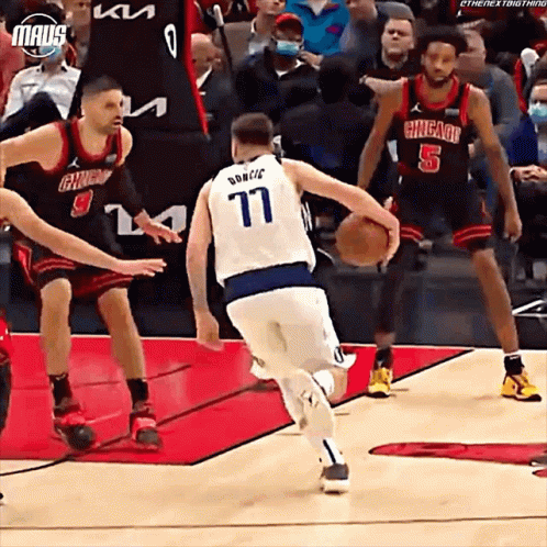 Luka Doncic Dwight Powell GIF