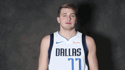 Luka Doncic NBA Dallas Pointing Wink GIF