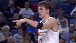 Luka Doncic Pointing Finger Basketball Game GIF
