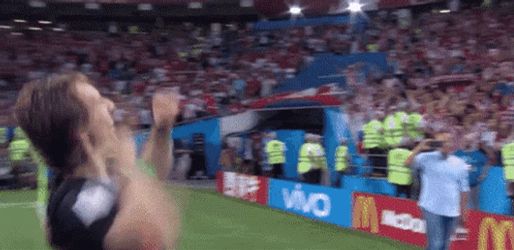 Luka Modric Lift By Teammate GIF