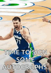Luka Time To Sign Some Autographs GIF