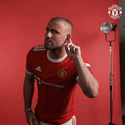 Luke Shaw Can't Here You GIF