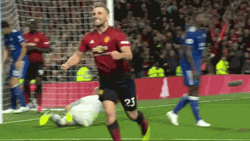 Luke Shaw Celebrates Victory GIF