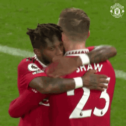 Luke Shaw Giving Hug GIF