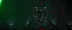 Luke Skywalker Deflecting Empire Robot Attacks GIF
