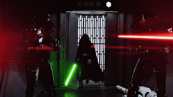 Luke Skywalker Fighting Empire Soldiers GIF