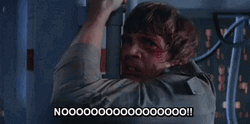 Luke Skywalker Holding On Pipe GIF