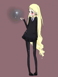 Luna Lovegood Animated Version Fun Art  GIF