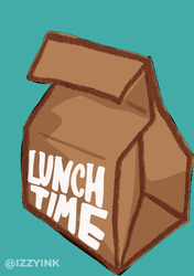 Lunch Time Paper Bag  GIF