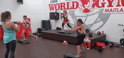  Lunge Exercise Gym Workout GIF