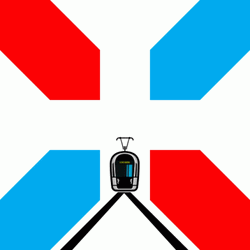 Luxembourg Emoji Kirchberg Tram