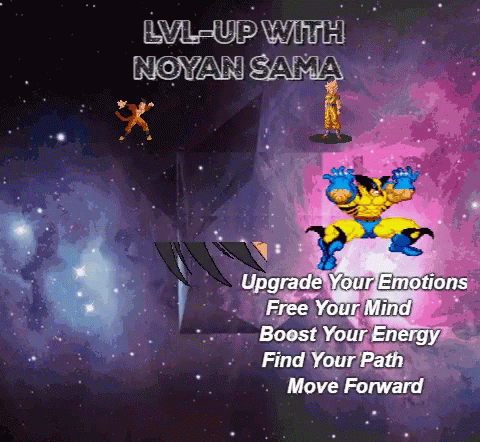 Lvl-Up With Noyan Sama Wolverine And Goku GIF