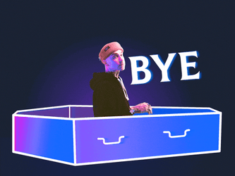 Lying Inside Coffin Bye GIF