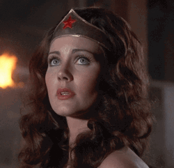 Lynda Carter Wonder Woman Look Up GIF