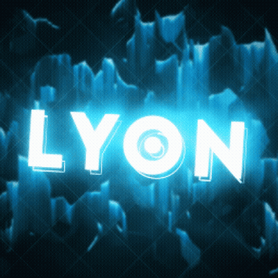 Lyon Word On Dark Blue GIF