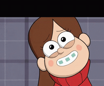 Mabel From Gravity Falls Is Wearing A Red Sweater GIF