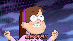 Mabel Pines Shout Death In Gravity Falls GIF