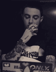 Mac Miller Smoking GIF