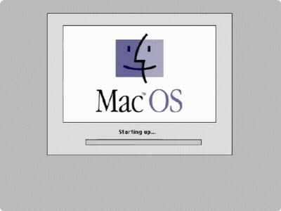 Mac OS Startup Screen With Icons GIF
