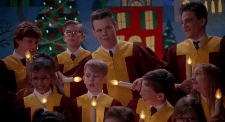 Macaulay Culkin Choir Buzz Your Girlfriend Woof GIF