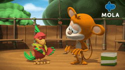 Macaw And Monkey GIF