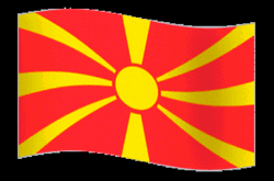 Macedonia National Flag Waving