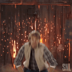 Macgruber Punching With Fire Background GIF