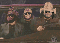 Macho Man Car Pool Ride  GIF