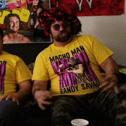 Macho Man Funny Fan  GIF