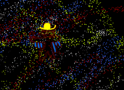 Macho Man Oh Yeah Neon Stick Figure GIF