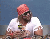Macho Man Surprised Wow GIF