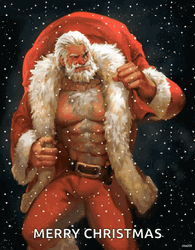Macho Santa Claus Noel GIF